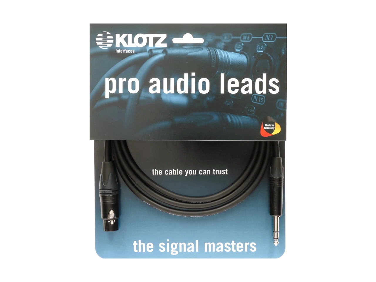 Klotz Cables Pro Audio Leads XLRf-KLst 3,0m